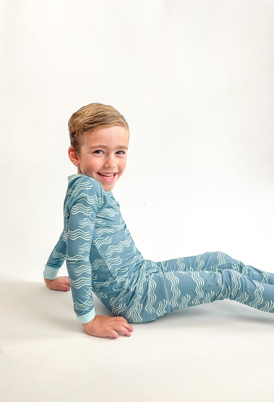 Wavey Baby 2-Piece Pajamas