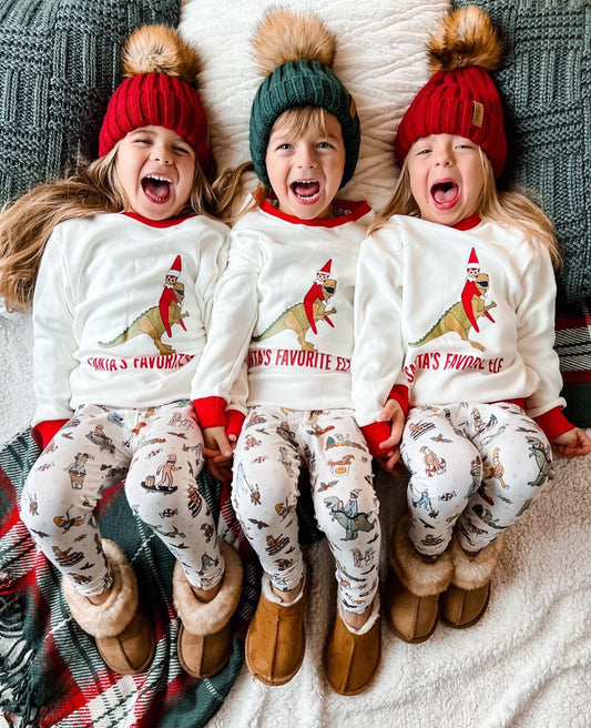 Santa's Favorite Elf Sweatshirt - White - FINAL SALE